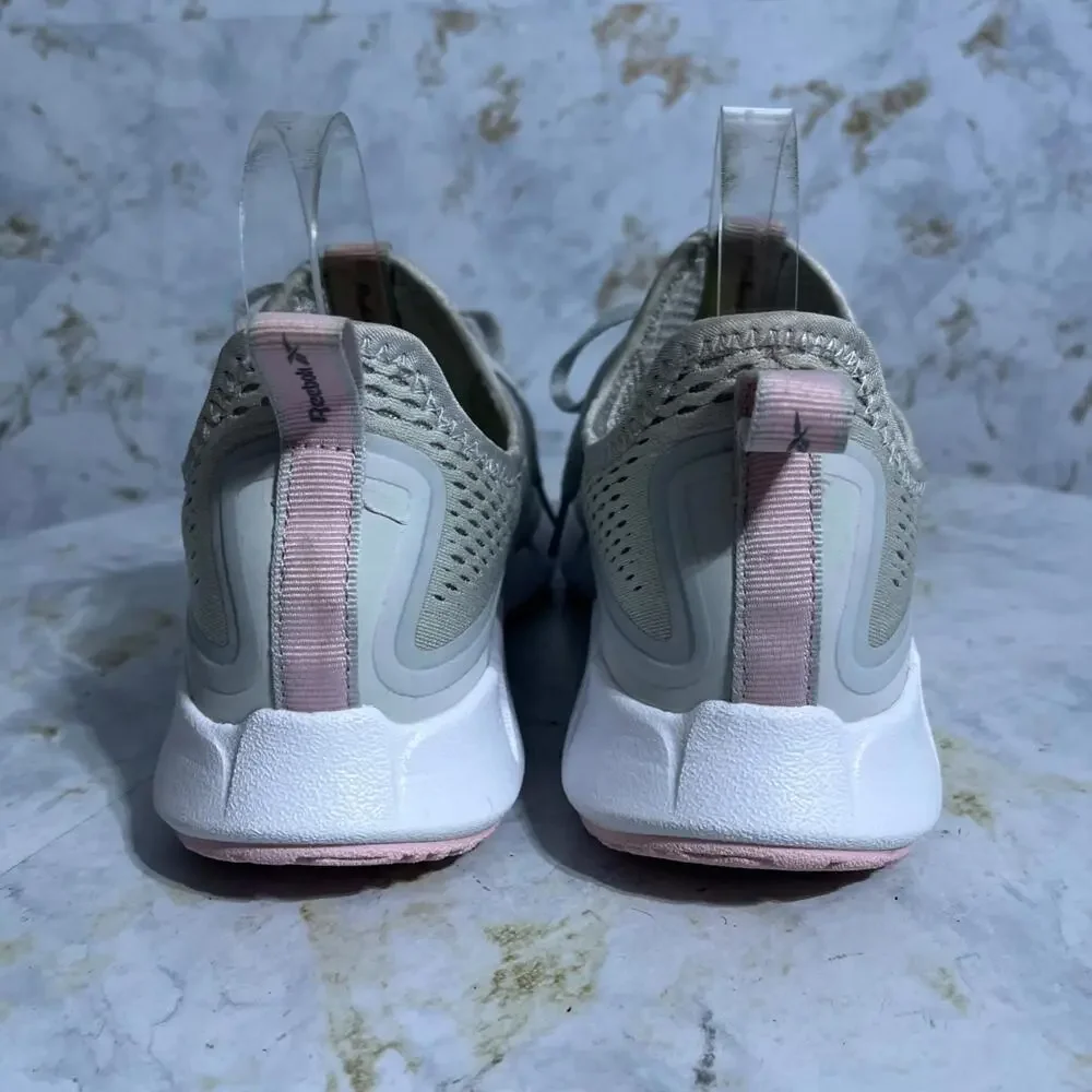 Reebok Zig Sky Womens Size 7.5 Running Shoes Gray Pink Athletic Trainer Sneakers - Picture 5 of 10